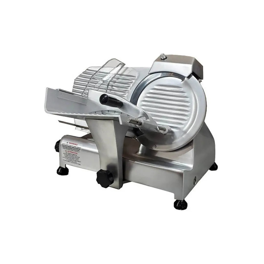 Omcan USA 13616 Meat Slicer – 9" Carbon Steel Blade, Belt‑Driven, 1/4 HP, 120V 60Hz, Anodized Aluminum