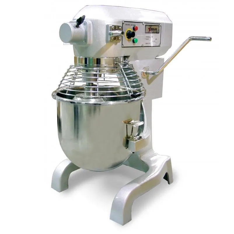 Omcan USA 17835 Countertop 20 qt Planetary Mixer with Guard and Timer, #12 HUB, 3-Speed, 1-1/2 hp