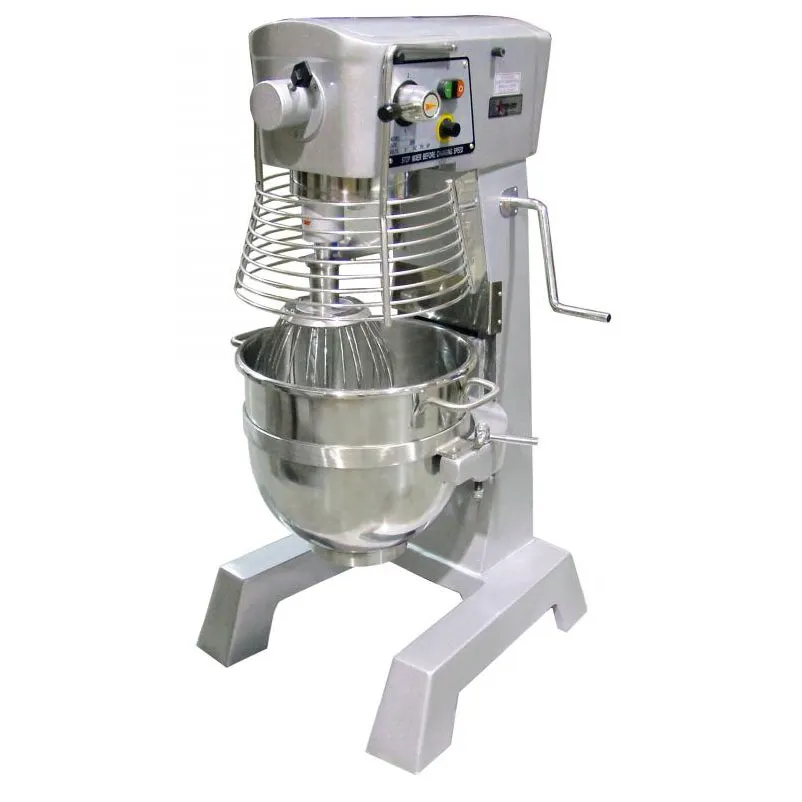 Omcan USA 17836 Floor Model 30 qt Planetary Mixer with Guard and Timer, #12 HUB,  3-Speed, 2 hp