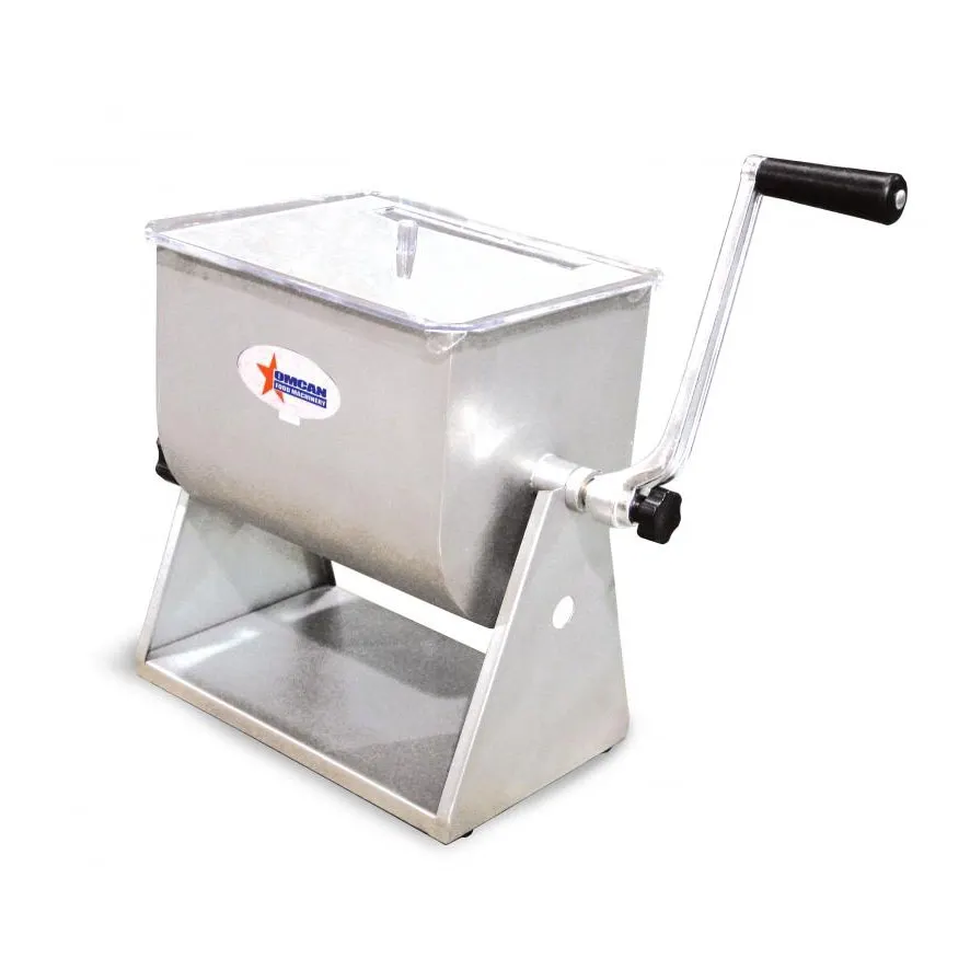 Omcan USA 19202 Manual Tilting Meat Mixer, 17 lb Capacity, Stainless Steel Construction, Removable Paddle