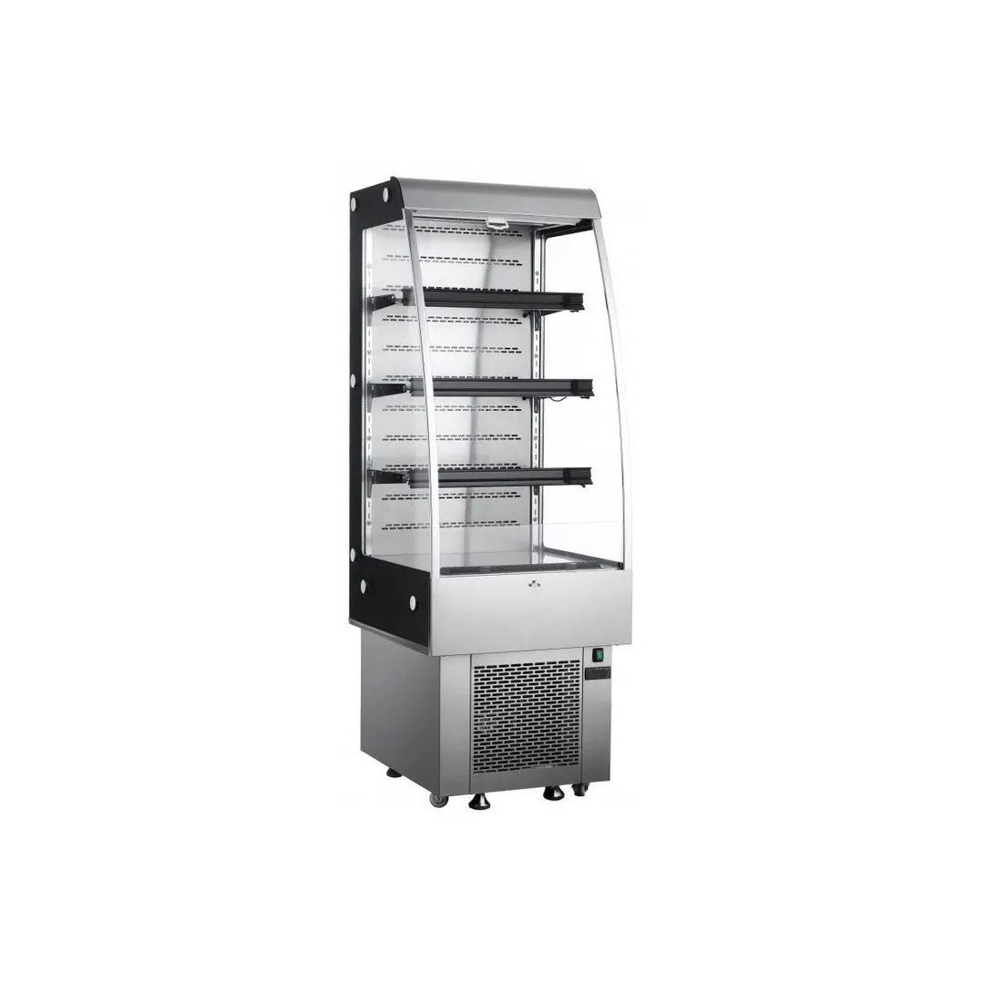 Omcan USA 25825 24" Vertical Open Air Merhandiser, Self-Contained, 3 Shelves, 8.9 cu ft.