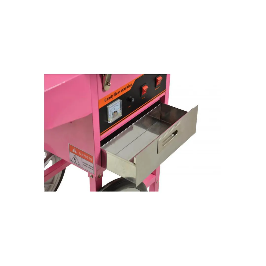 Omcan USA 40383 (Cf-Cn-0520-T) Cotton Candy Machine with Trolley