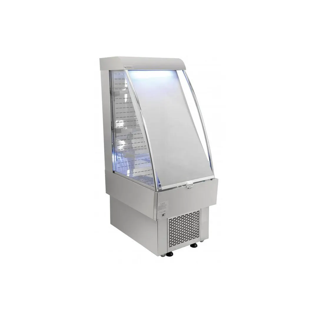 Omcan USA 40438 23" Vertical Open Air Merhandiser, Self-Contained, 3 Shelves, 8.12 cu ft.