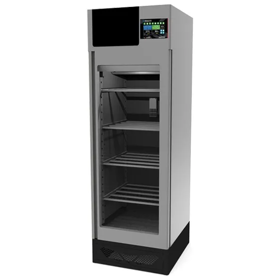 Omcan USA 41474 Stagionello Evo Meat Curing Cabinet, 28-3/4" W, 100 kg load, 49.44 cu ft, 35.6-95°F, 2100W, glass door