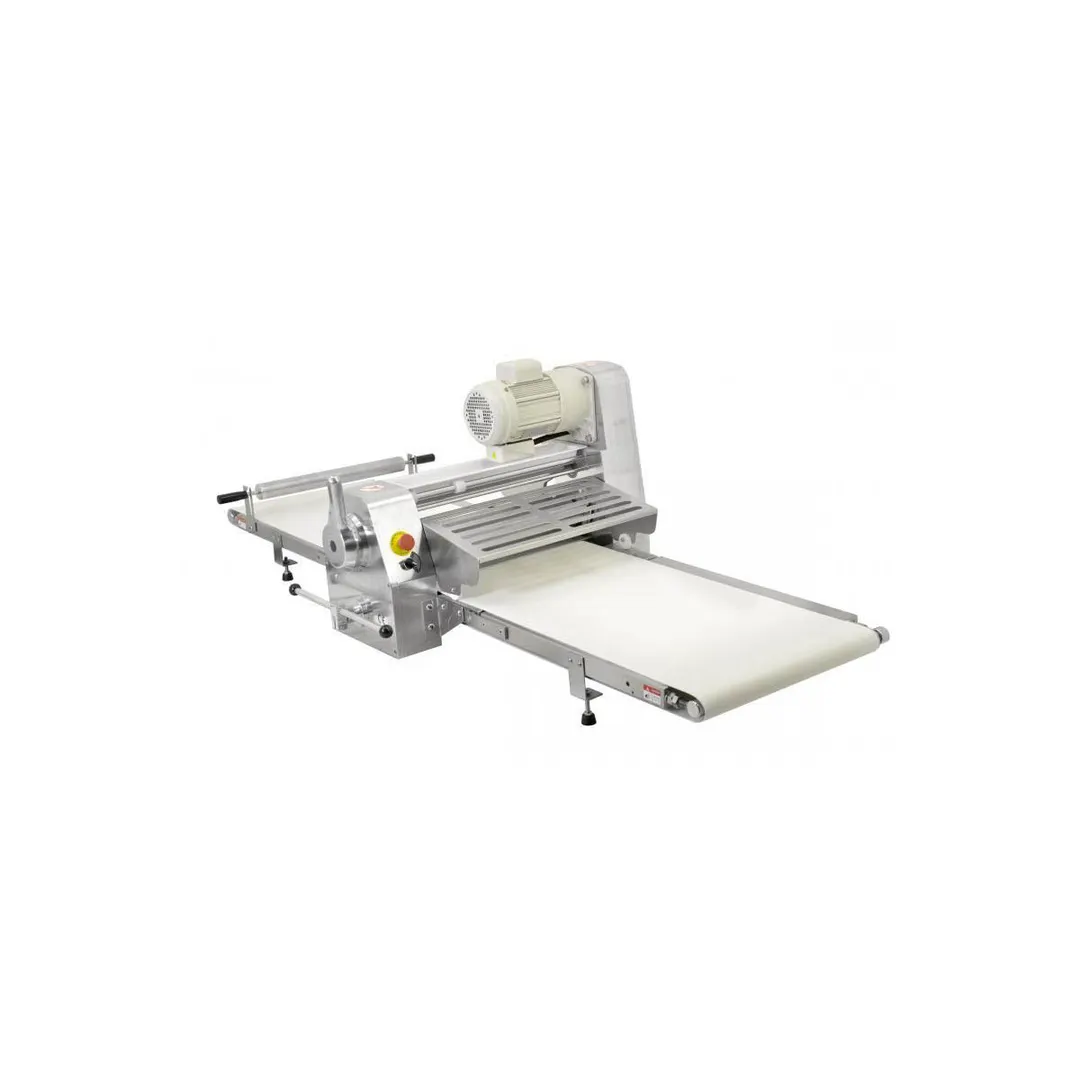 Omcan USA 42154 Countertop Reversible Dough Sheeter, 20-1/2" Rollers with Foldable Tables, 3/4 Hp