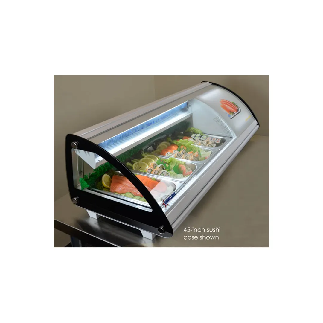 Omcan USA 43116 69" Countertop Refrigerated Sushi Display Case, White