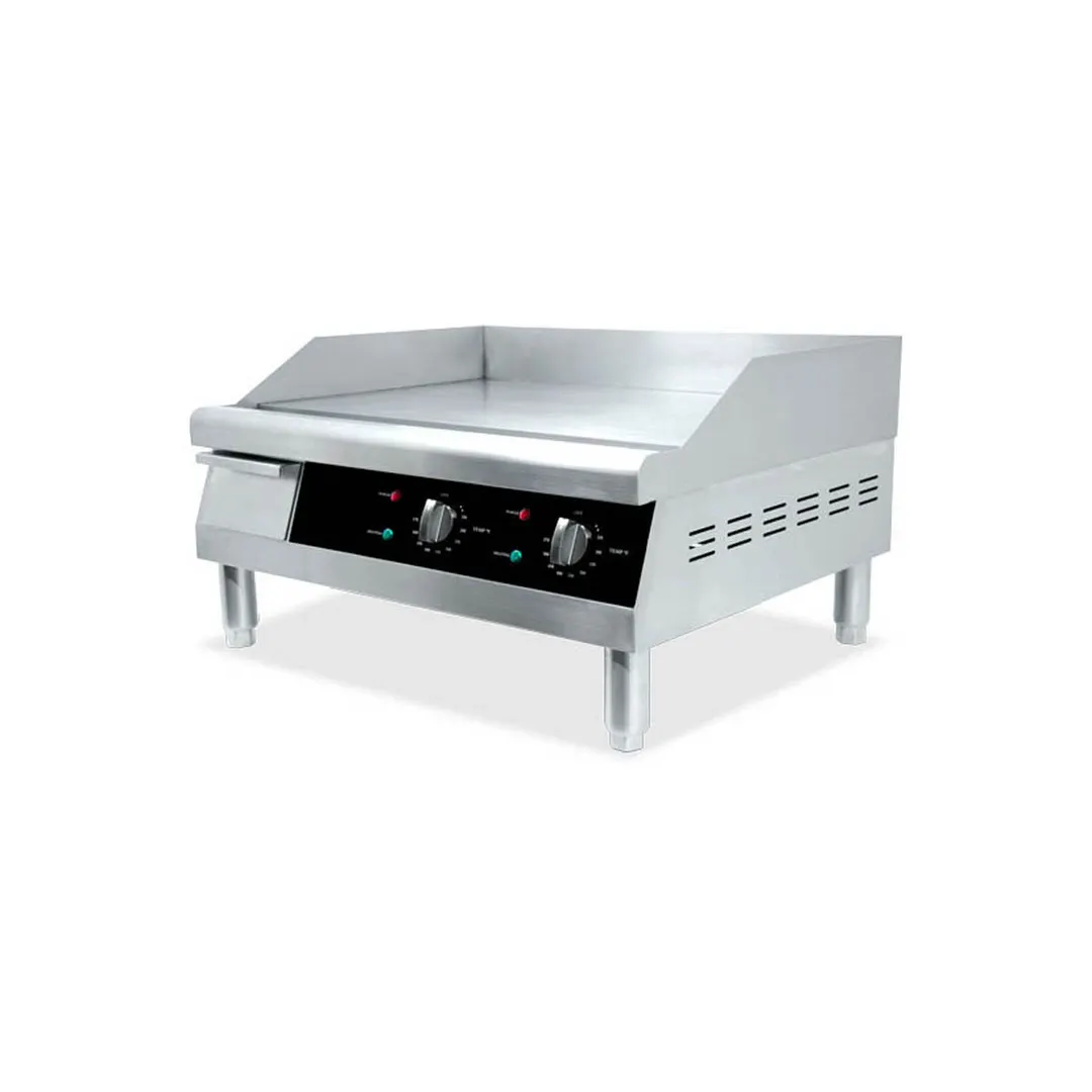 Omcan USA 43213 24" Countertop Electric Griddle with 24" x 15.5" Surface, Thermostatic Controls, 220v