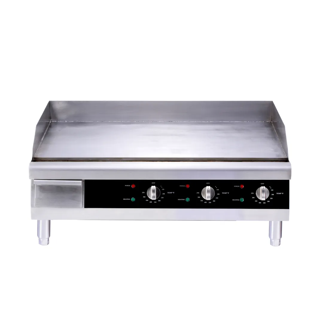 Omcan USA 43214 30" Countertop Electric Griddle with 30" x 15.5" Surface, Thermostatic Controls, 220v