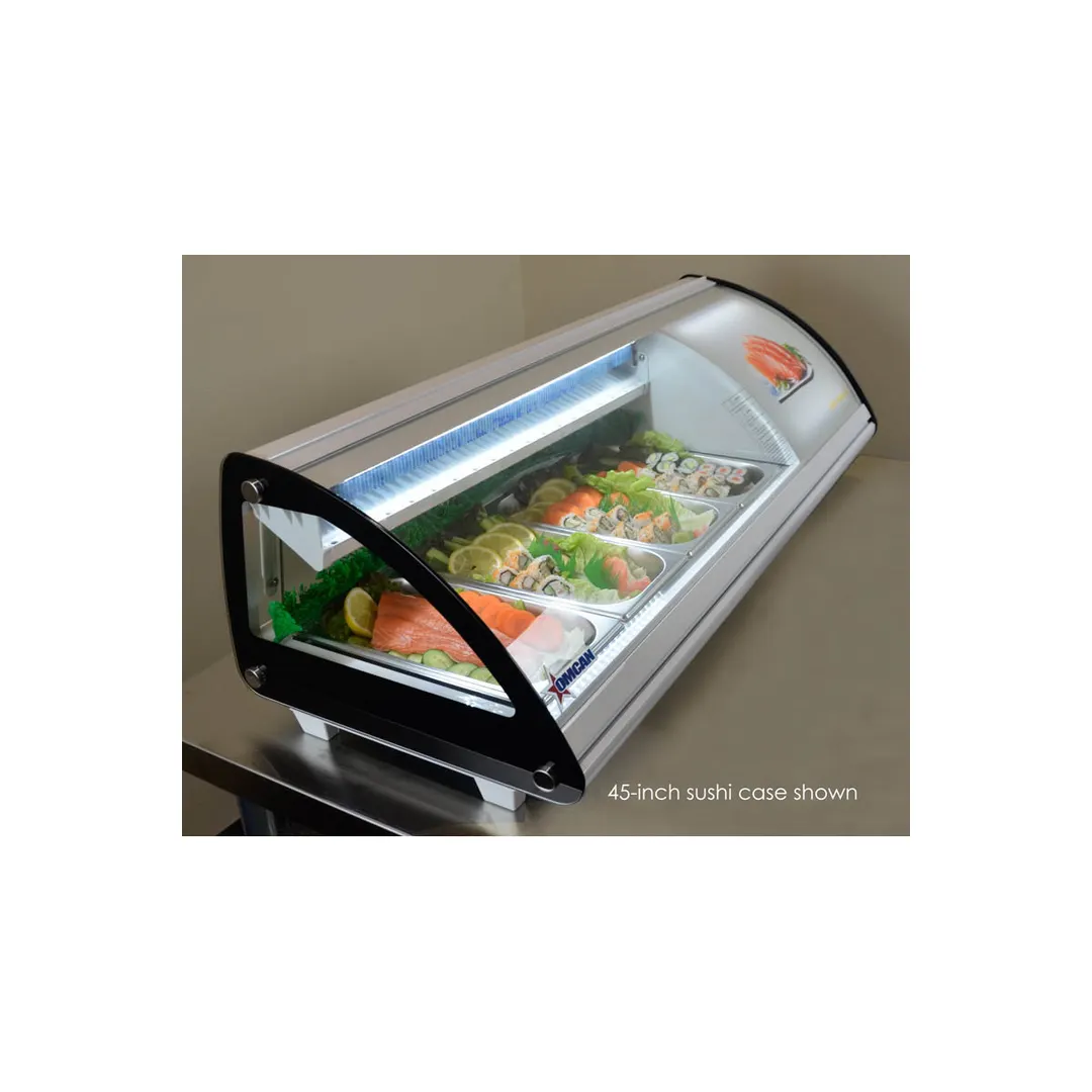 Omcan USA 43223 44" Countertop Refrigerated Sushi Display Case, White
