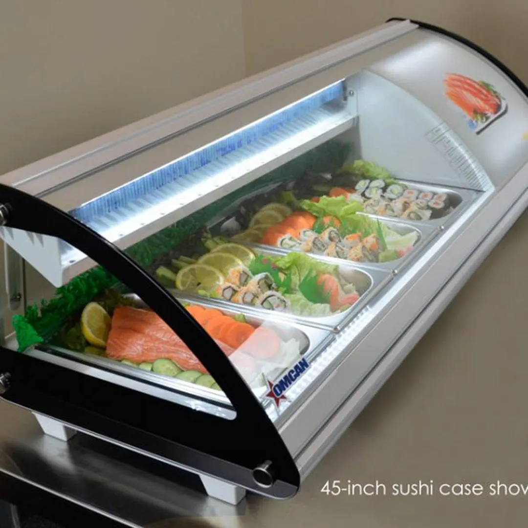 Omcan USA 43224 51" Countertop Refrigerated Sushi Display Case, White