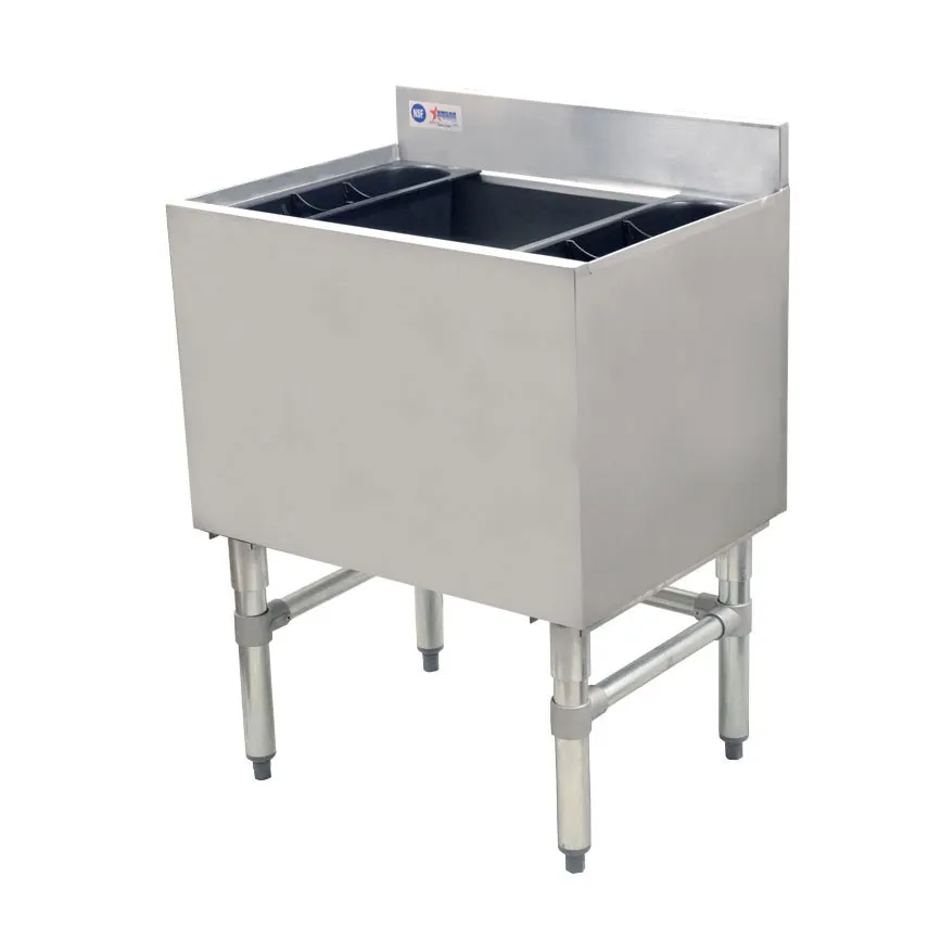 Omcan USA 43475 Underbar Ice Bin/Cocktail Unit with 77 lbs Ice Capacity