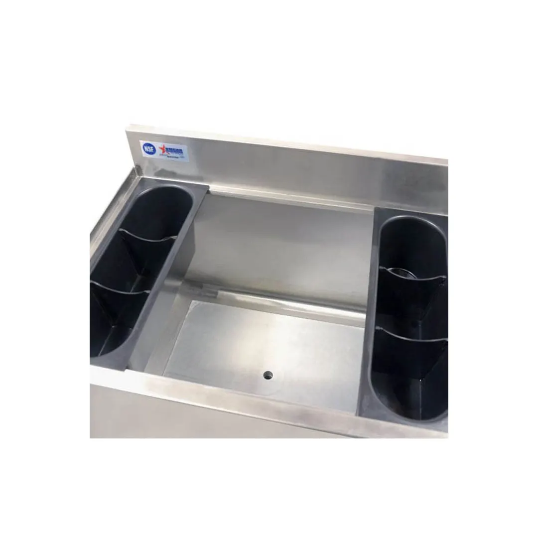 Omcan USA 43477 Underbar Ice Bin/Cocktail Unit with 77 lbs Ice Capacity