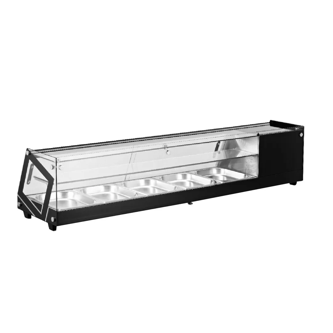 Omcan USA 43492 44" Countertop Refrigerated Sushi Display Case, Black