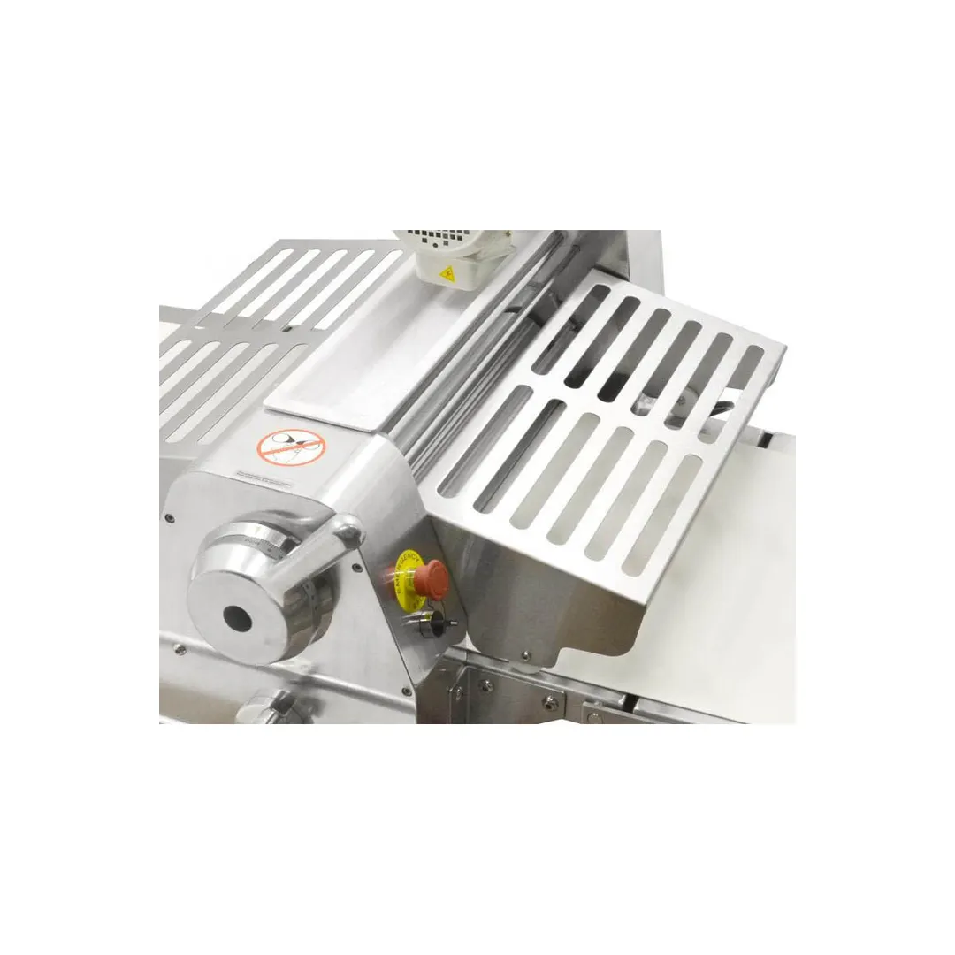 Omcan USA 44135 Floor Model Reversible Dough Sheeter, 20-1/2" Rollers with Foldable Tables, 3/4 Hp