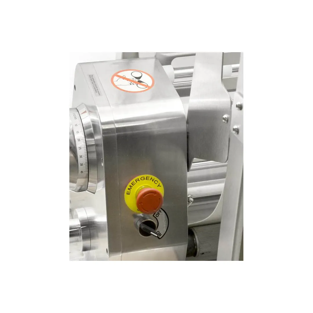 Omcan USA 44135 Floor Model Reversible Dough Sheeter, 20-1/2" Rollers with Foldable Tables, 3/4 Hp
