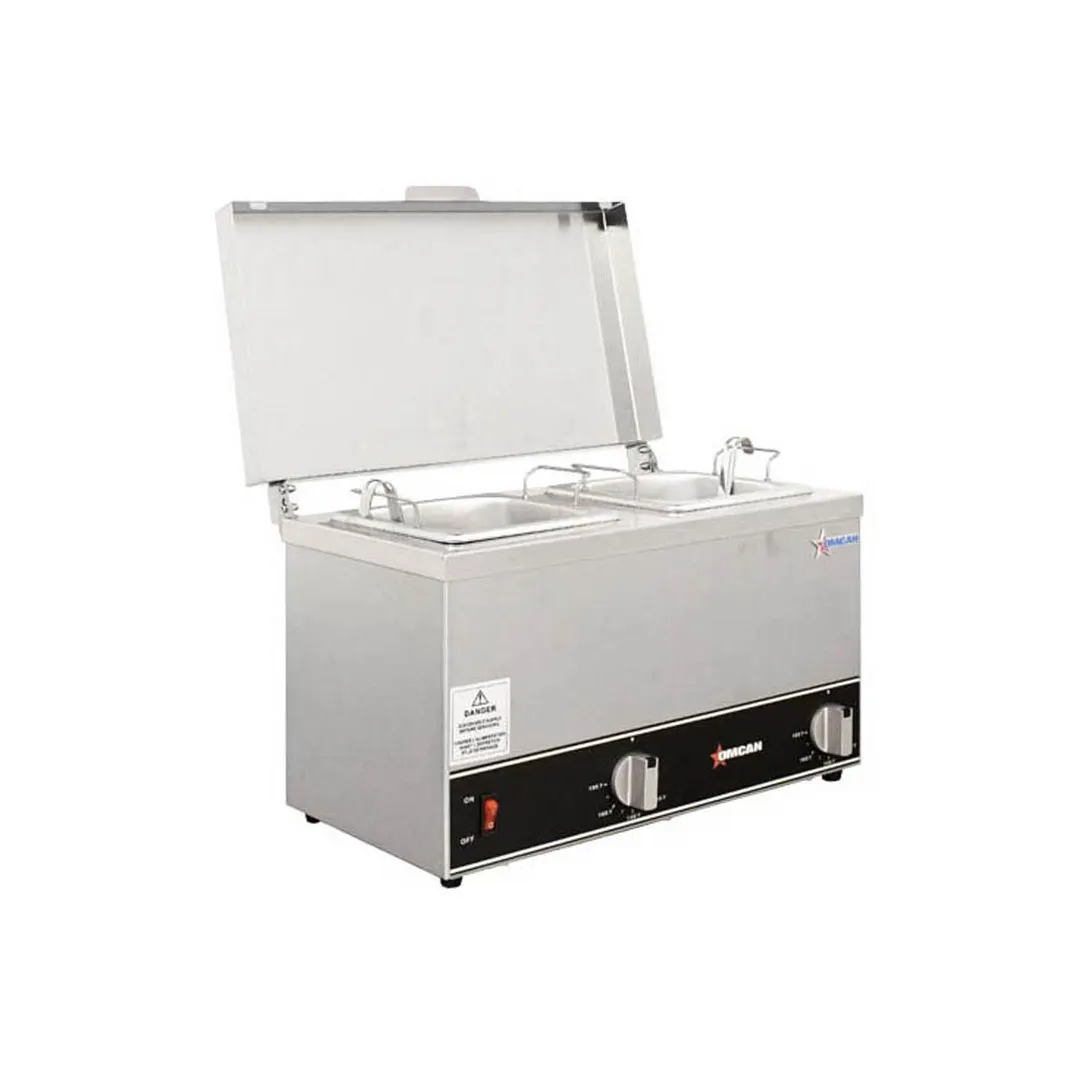 Omcan USA 44182 (Fw-Cn-0252) Double Pot Sauce Warmer, Countertop, Power Switch