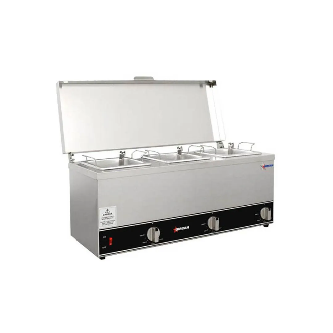 Omcan USA 44183 (Fw-Cn-0253) Triple Pot Sauce Warmer, Countertop, Power Switch