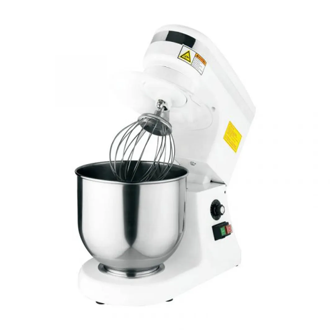 Omcan USA 44306 Countertop 7 qt Planetary Mixer with Guard, Variable Speed, 0,36 hp