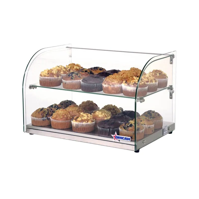 Omcan USA 44372 Countertop Display Case, Curved Front Glass