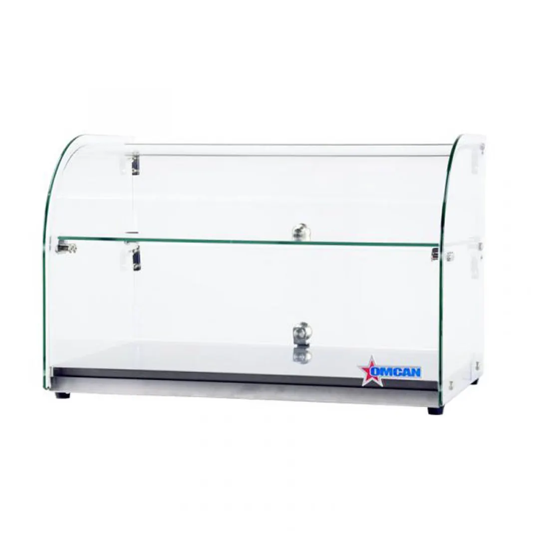Omcan USA 44372 Countertop Display Case, Curved Front Glass