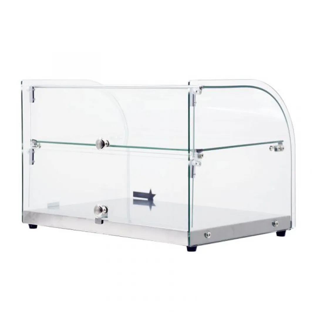 Omcan USA 44372 Countertop Display Case, Curved Front Glass