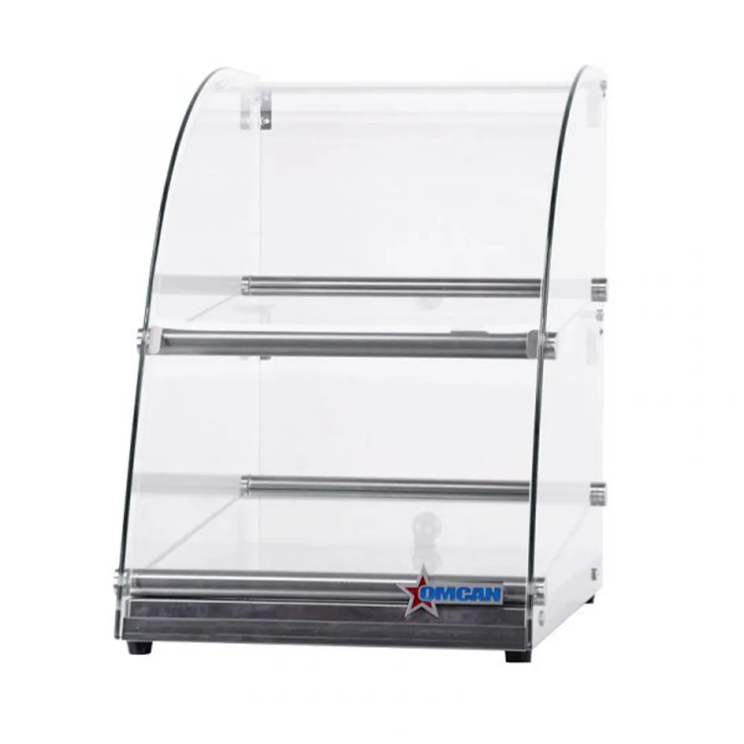 Omcan USA 44374 (44374) Display Case, Countertop, Curved Front Glass