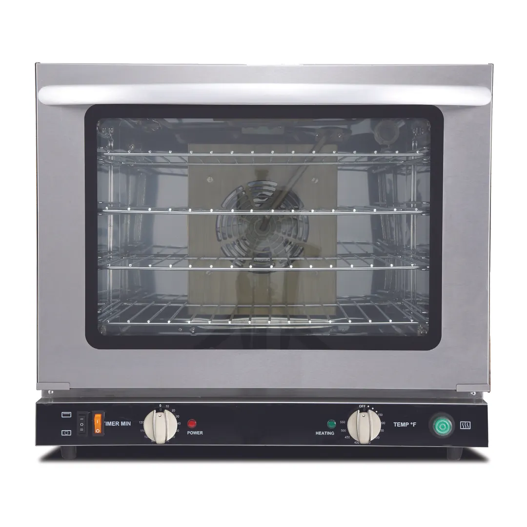 Omcan USA 44519 Single-Deck Half-Size Electric Convection Oven w/ Manual Controls, 4 Racks