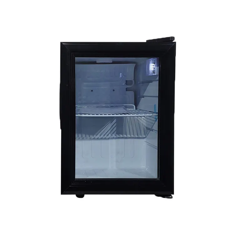 Omcan USA 44527 Countertop Glass Door Refrigerator, 16" Black, 0.75 cu ft, 32‑50°F Range, R600a, 110V