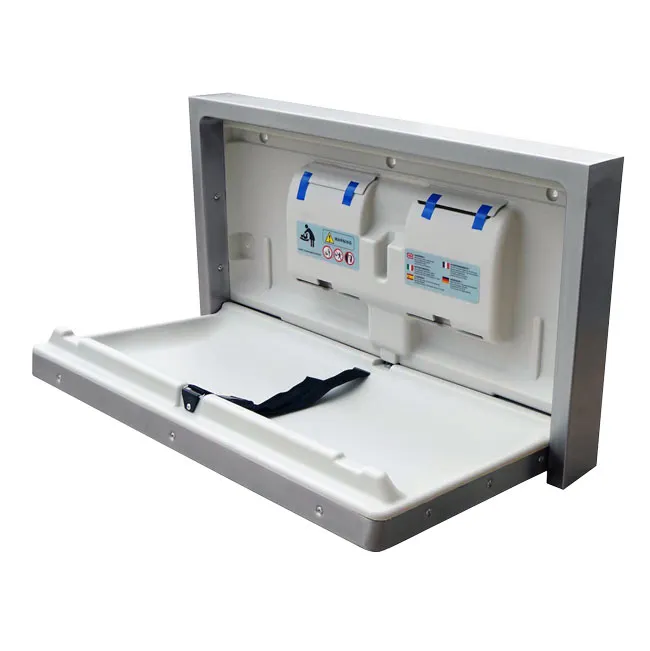 Omcan USA 44558 (44558) Baby Changing Station – Stainless Steel Cover + High-Density Polyethylene