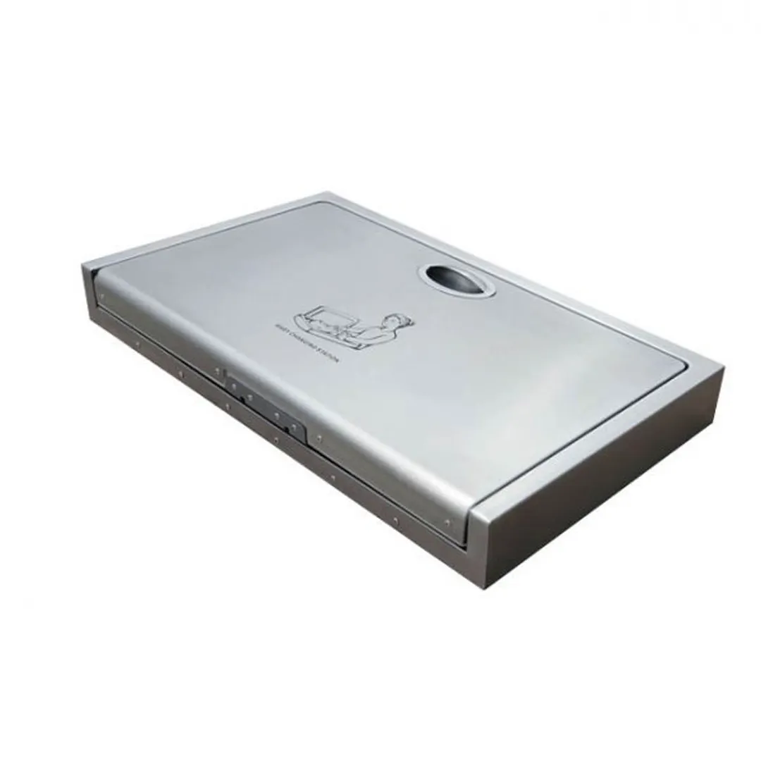 Omcan USA 44558 (44558) Baby Changing Station – Stainless Steel Cover + High-Density Polyethylene