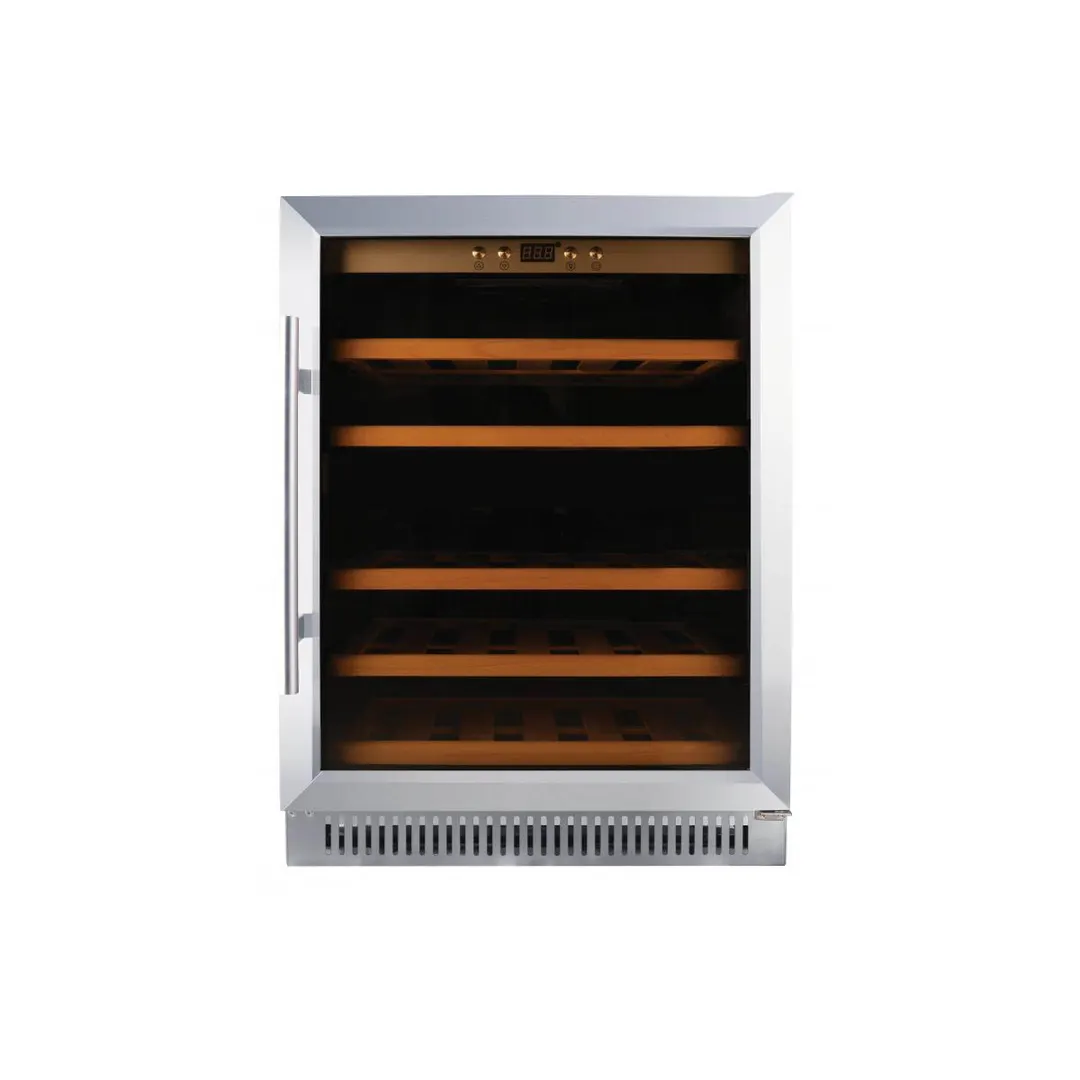 Omcan USA 45261 23" Glass Door Wine Refrigerator, Single Temperature, 51 Bottles