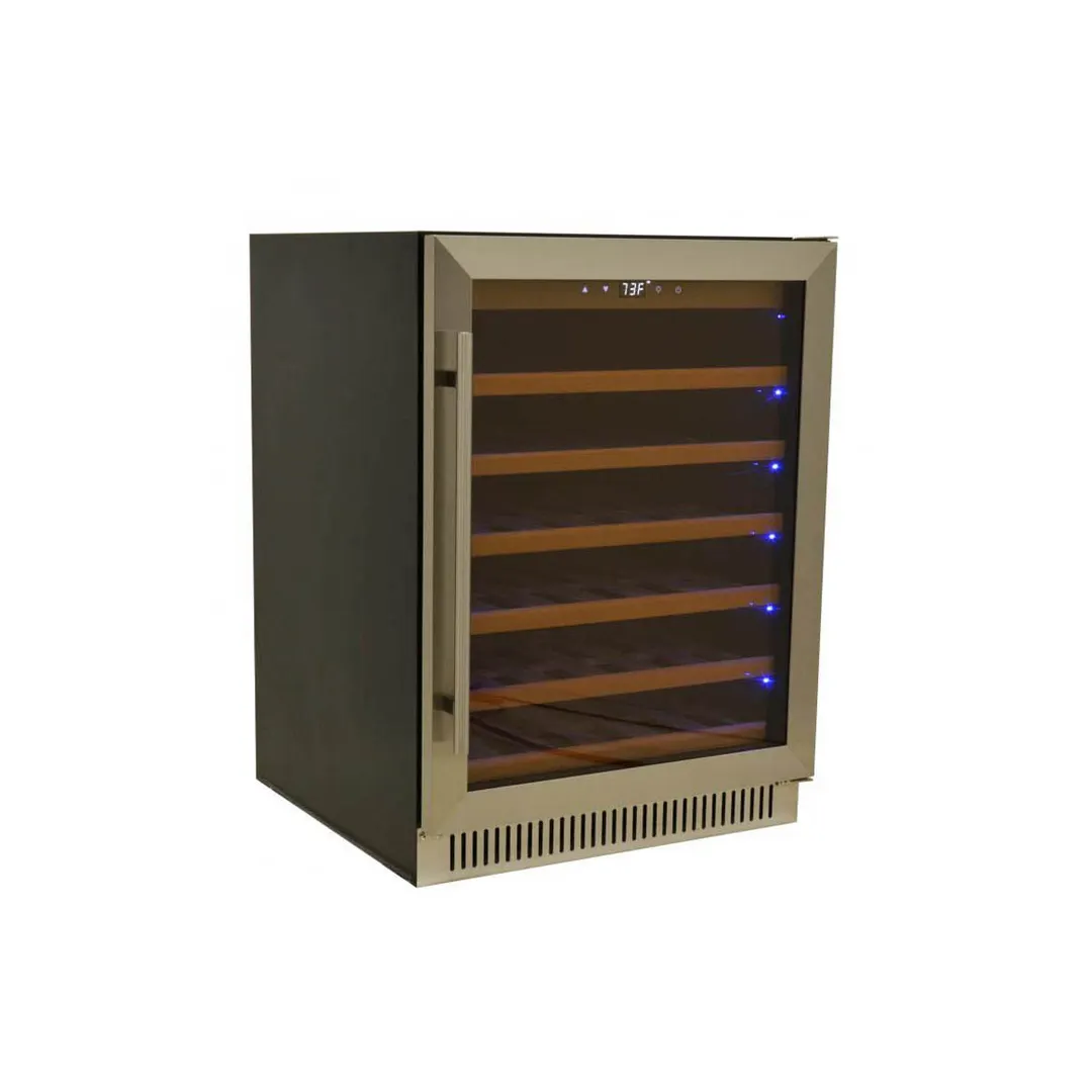 Omcan USA 45261 23" Glass Door Wine Refrigerator, Single Temperature, 51 Bottles
