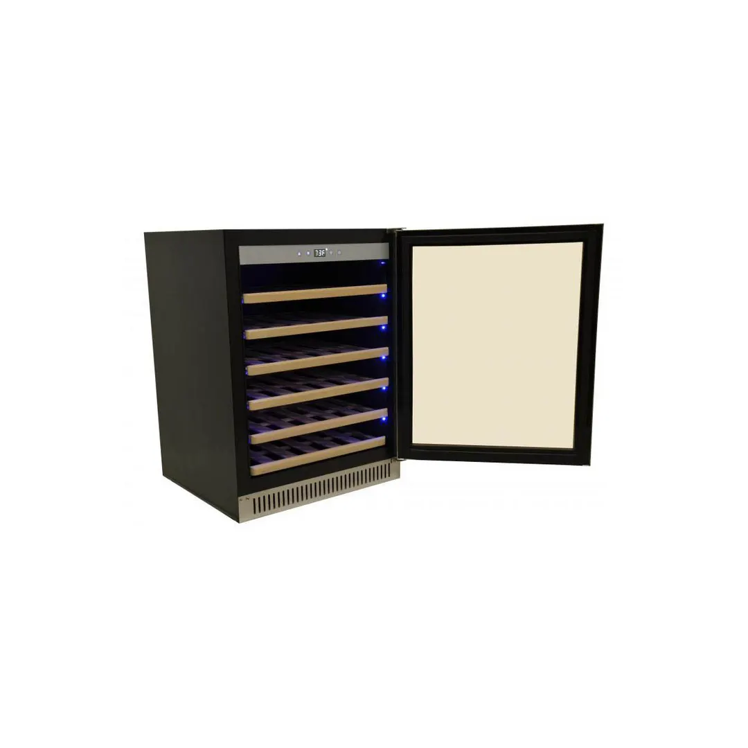 Omcan USA 45261 23" Glass Door Wine Refrigerator, Single Temperature, 51 Bottles