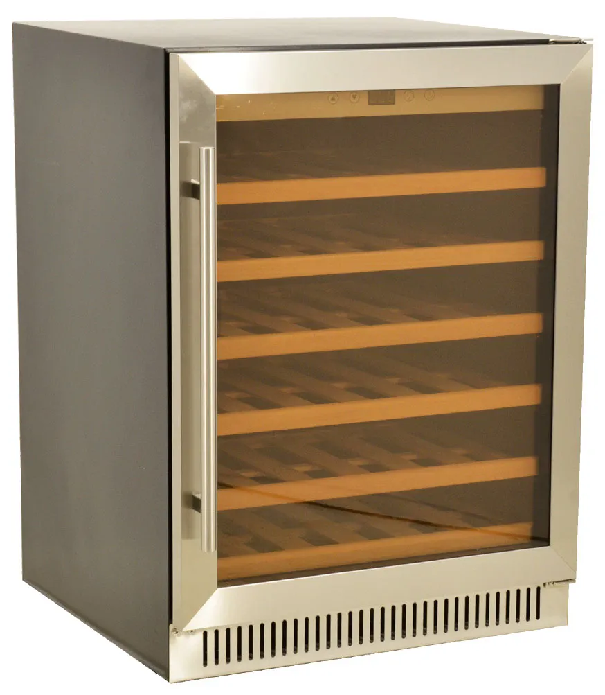 Omcan USA 45261 23" Glass Door Wine Refrigerator, Single Temperature, 51 Bottles