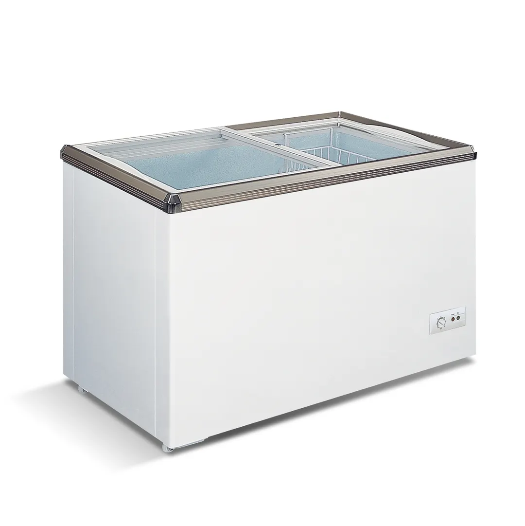 Omcan USA 45291 29" Flat Lid Ice Cream Display Freezer, 5.3 cu. ft.