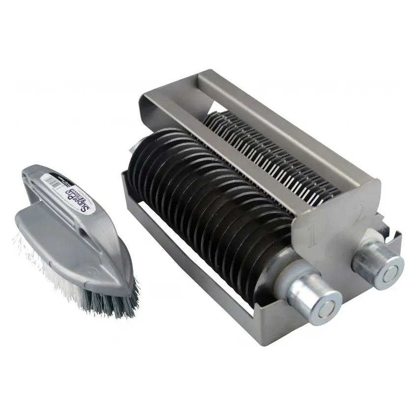Omcan USA 45410 - 10mm Heavy Duty Meat Slicing Kit, Stainless Steel Attachment for Meat Grinder, 1 Set