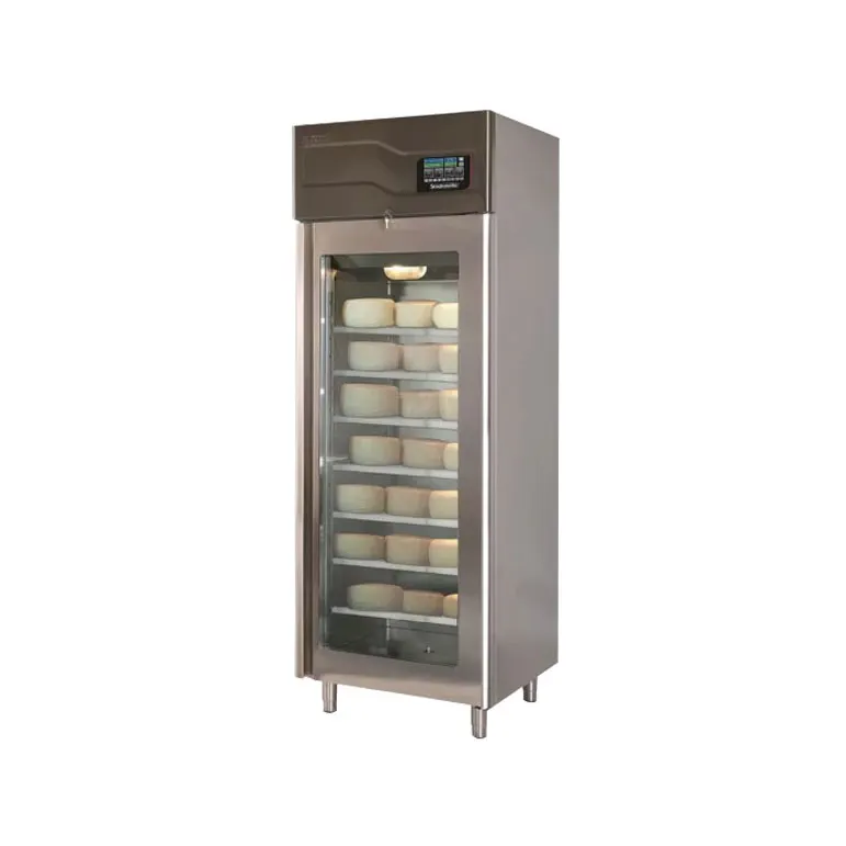 Omcan USA 45518 Affinacheese® Cheese Drying Cabinet, Reach-In, 28.7"W, 220 lbs Capacity, Stainless Steel, 220v