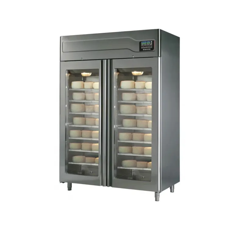 Omcan USA 45520 Affinacheese Cheese Drying Cabinet, 2 Section, 57.5"W, 440 lbs, Stainless Steel