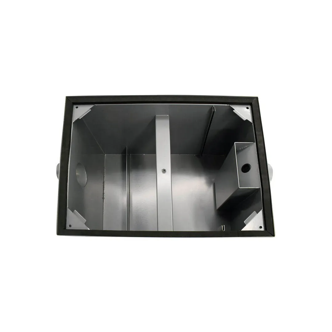 Omcan USA 46517 3" Inlet/Outlet Grease Trap, 40 Lbs. Capacity - 20 gal/min