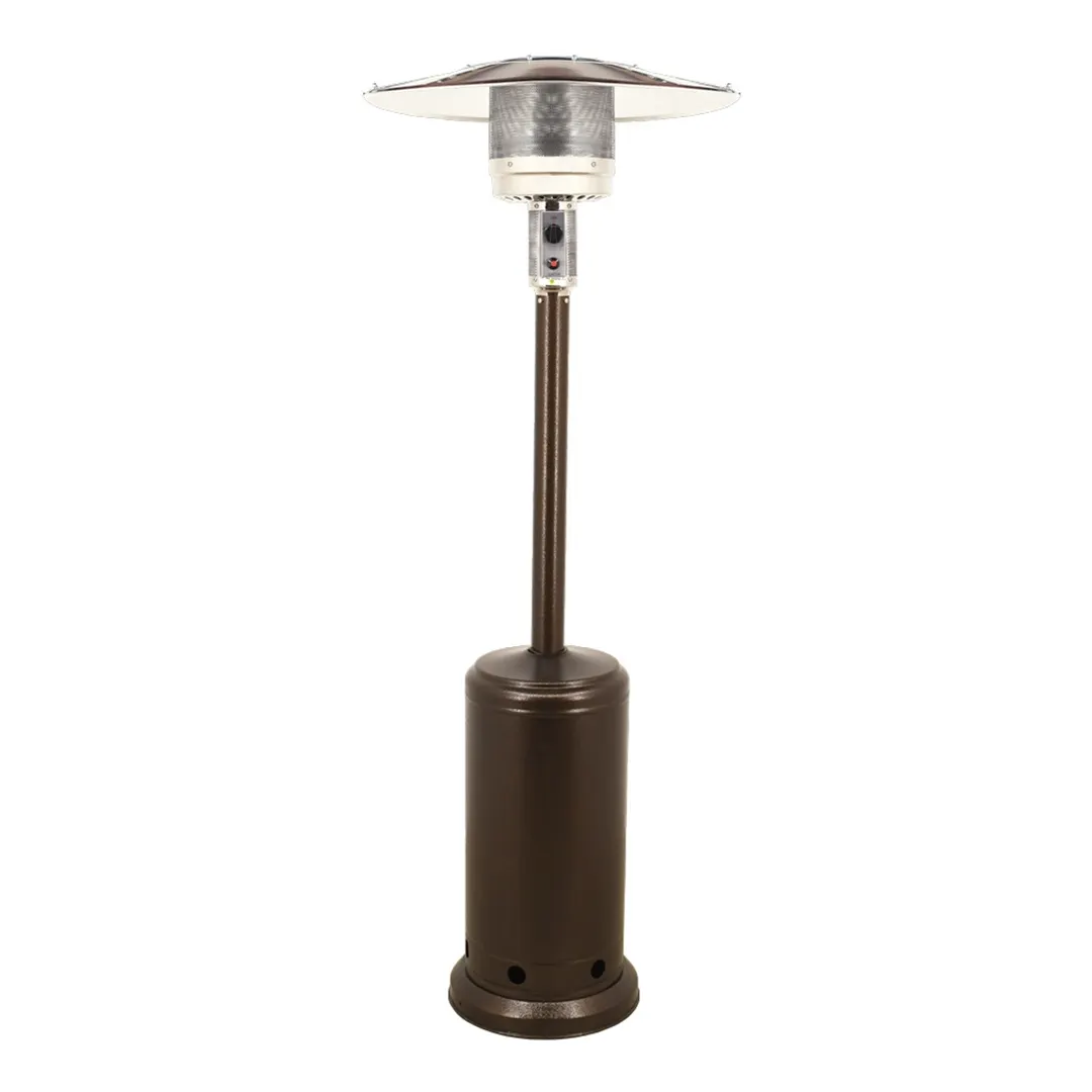 Omcan USA 46799 Patio Heater, 87H, Propane/Butane, 45,000 BTU, Stainless Steel, Brown
