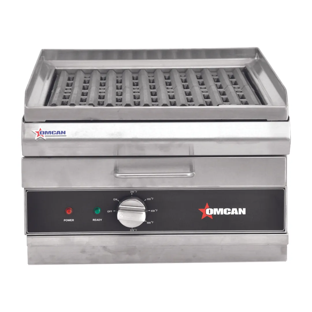 Omcan USA 49885 14" Countertop Electric Charbroiler w/ 14"W x 19"D
