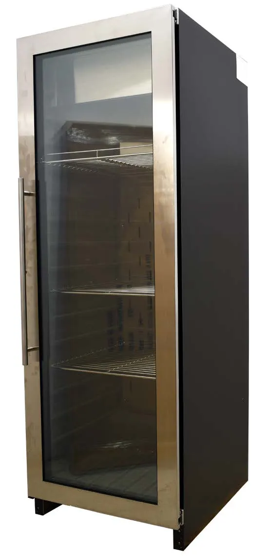 Omcan USA 47101 Aurora Dry Aging Cabinet - 23-1/2" W, 132-165 lb Load, 12.47 cu.ft, 33.8-77°F, 3 Shelves, R600a, 120V