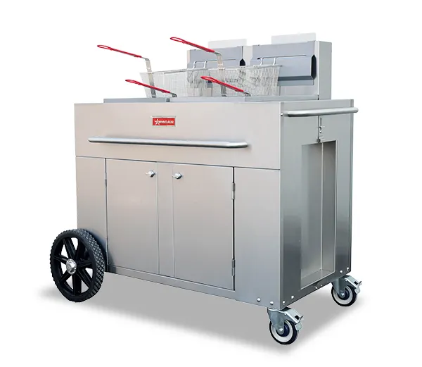Omcan USA 47355 (47355) Outdoor Portable Fryer Double Tank Propane, Fryer