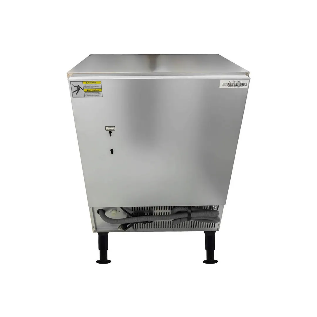 Omcan USA 47484 26" Air Cooled Full Cube 210 lb Undercounter Ice Machine with 80 lb Bin