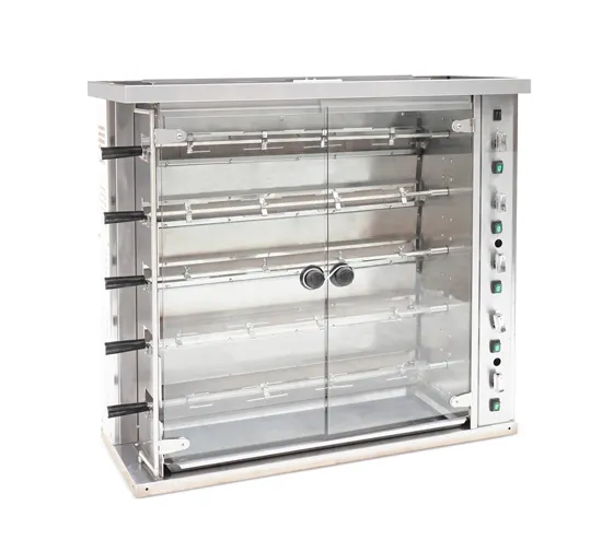 Omcan USA 47495 (Ce-Cn-Kj-5) Rotisserie, Natural Gas, 47"W, (5) Spits