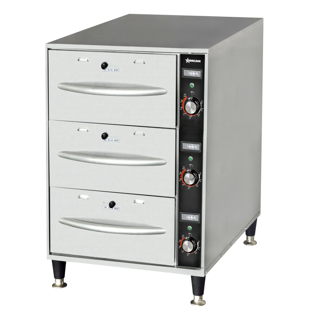 Omcan USA 47547 (Fw-Cn-0003) Narrow Drawer Warmer, Double Freestanding
