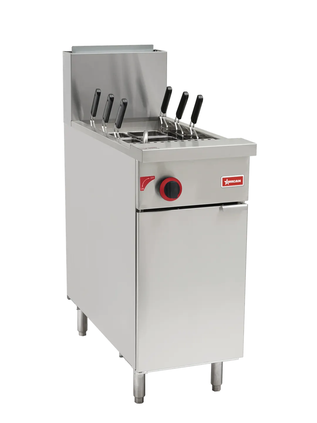 Omcan USA 47714 11 Gallon Gas Pasta Cooker, Single Tank, 70.000 BTU
