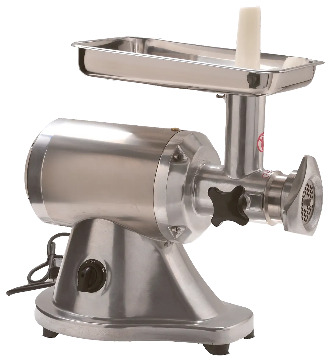 Omcan USA 47735 - Electric Meat Grinder, 1.16 HP, #12 Hub, Aluminum Body, Stainless Tray, 110-120V 60Hz, Bench