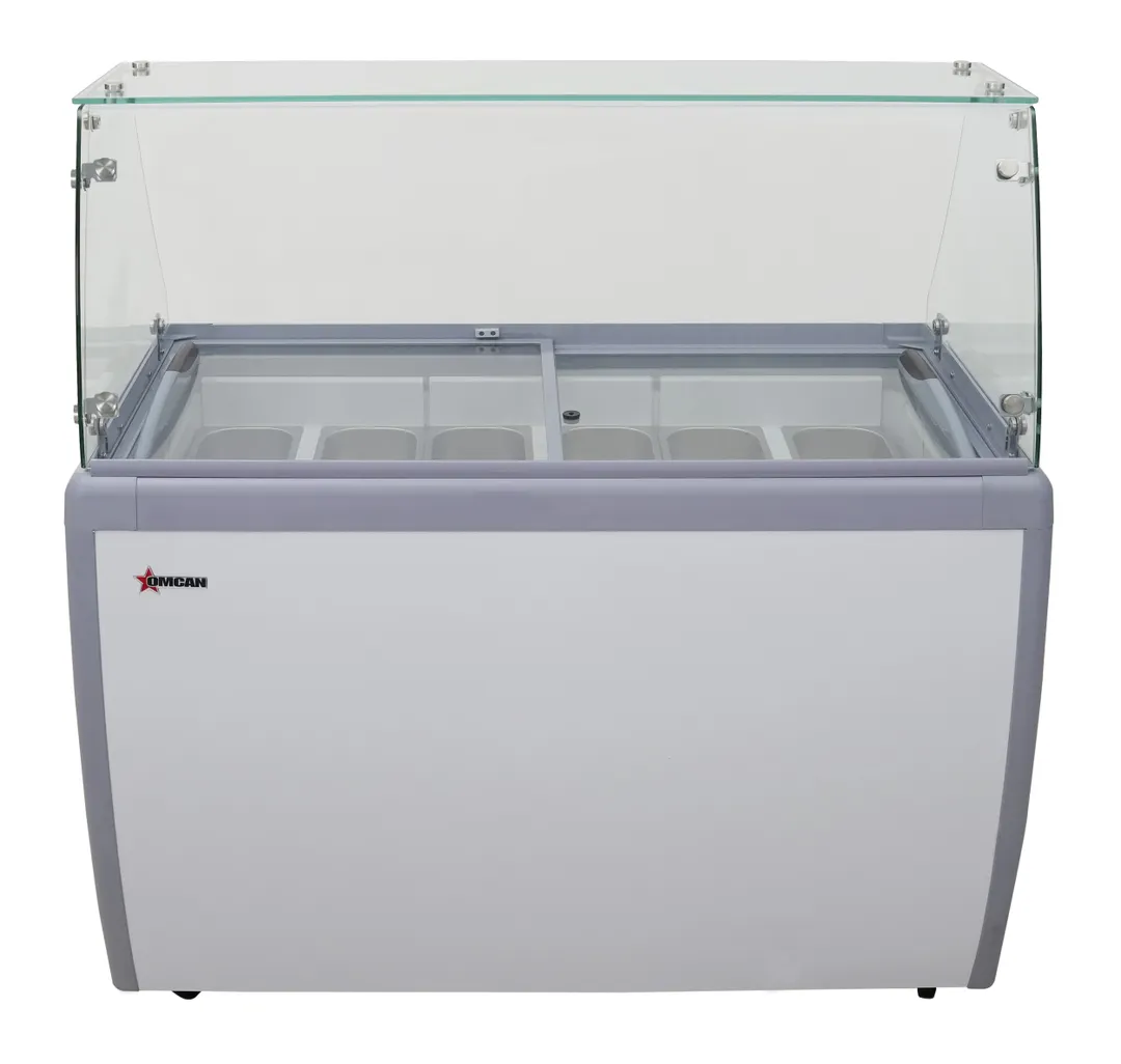 Omcan USA 47743 (FR-CN-0009) 50" Gelato Dipping Cabinet w/ Sneeze Guard