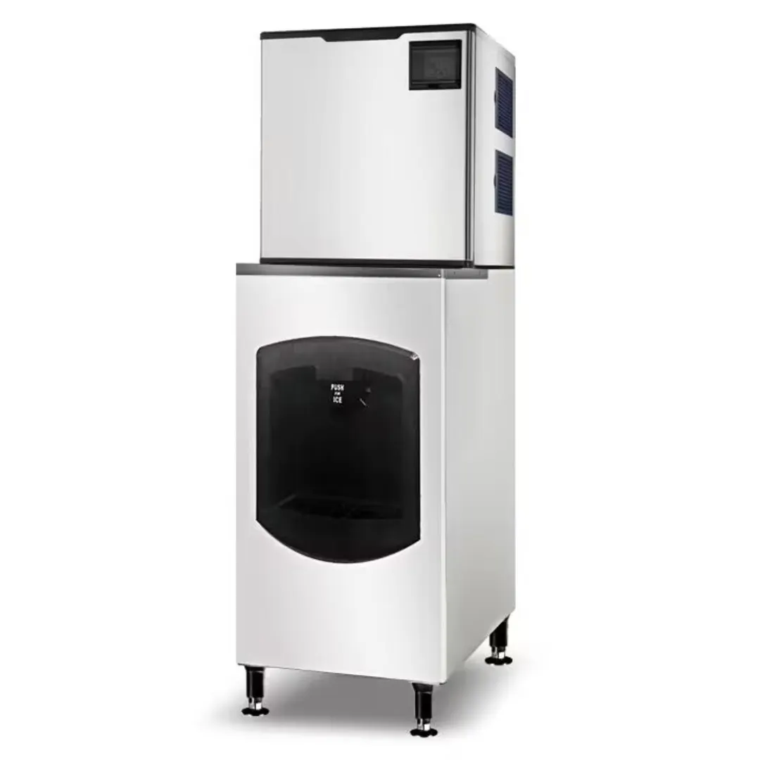Omcan USA 48349 22" Cube Ice Maker, 350 Lb/Day, 170 Lb Bin, Display, 110-120V, ENERGY STAR